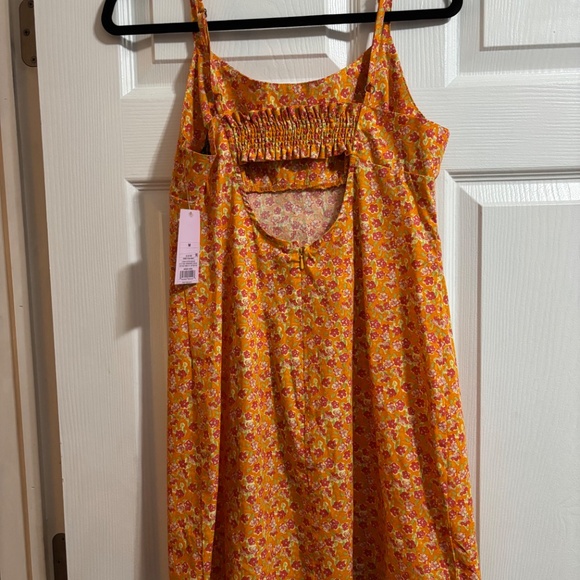 Wild Fable orange floral dress - Picture 2 of 4